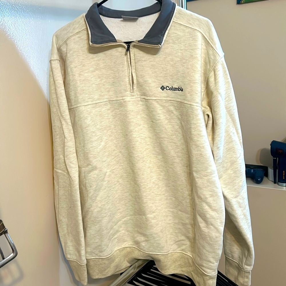 Cream, L, Columbia sweater